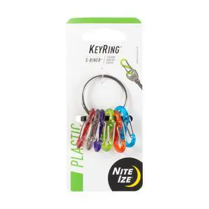 Nite Ize KeyRing S-Biner® Carabiner - Assorted Color Nite Ize KeyRing S-Biner® Carabiner - Assorted Color