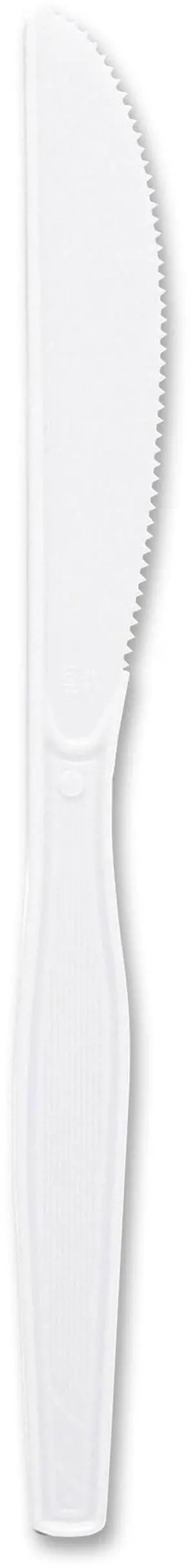 Genuine Joe, GJO10431, Heavyweight Disposable Knives, 100 / Box, White Genuine Joe, GJO10431, Heavyweight Disposable Knives, 100 / Box, White