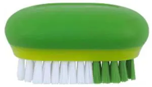 GoodCook Plastic Fruit and Veggie Brush with Color-Coded Nylon Bristles, White/Green GoodCook Plastic Fruit and Veggie Brush with Color-Coded Nylon Bristles, White/Green