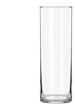 Libbey 9.5-Inch Clear Glass Cylinder Vase for Floral Arrangements Libbey 9.5-Inch Clear Glass Cylinder Vase for Floral Arrangements