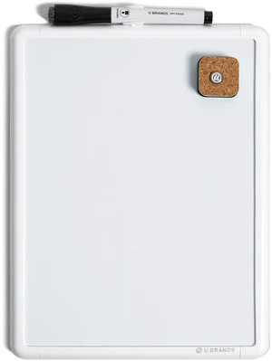 U Brands Contempo 8.5 x 11 Magnetic Dry Erase Whiteboard with Durable White Frame U Brands Contempo 8.5 x 11 Magnetic Dry Erase Whiteboard with Durable White Frame