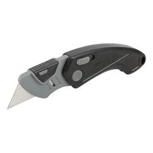 Hyper Tough Folding Utility Knife with Quick Blade Change Design Hyper Tough Folding Utility Knife with Quick Blade Change Design
