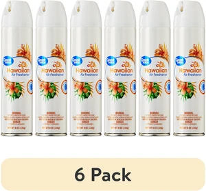 (6 pack) Great Value Aerosol Air Freshener, Hawaiian, 8 oz (6 pack) Great Value Aerosol Air Freshener, Hawaiian, 8 oz