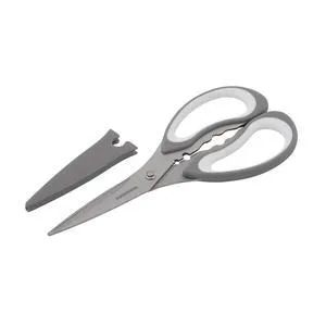 Farberware All Purpose Scissors with Blade Cover and Soft Grip Handles and Razor Sharp Blades, Gray Farberware All Purpose Scissors with Blade Cover and Soft Grip Handles and Razor Sharp Blades, Gray