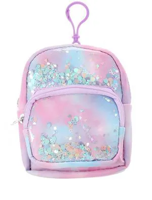 Wonder Nation Mini Backpack Clip-on Storage Pouch, Pastel Multicolor, Girls Wonder Nation Mini Backpack Clip-on Storage Pouch, Pastel Multicolor, Girls