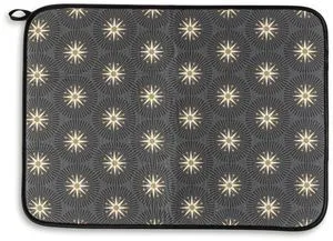 Thyme & Table Starburst Dish Drying Mat, Gray & Gold, 18x24 inches Thyme & Table Starburst Dish Drying Mat, Gray & Gold, 18x24 inches