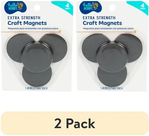 (2 pack) Hello Hobby Extra Strength Craft Magnet Art Kit, 4 Pieces (2 pack) Hello Hobby Extra Strength Craft Magnet Art Kit, 4 Pieces