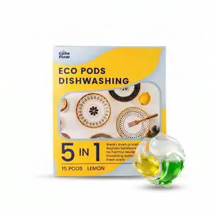 ECO Dishwasher Pods 15 Count, with Glycerin & Enzymes (Protease, Amylase),Dishwasher Detergent Liquid dish pod for Powerful Cleaning, No Pre-Rinse, Fights 24-Hour Dried On Food, Plant-Based (15PODS) ECO Dishwasher Pods 15 Count, with Glycerin & Enzymes (Protease, Amylase),Dishwasher Detergent Liquid dish pod for Powerful Cleaning, No Pre-Rinse, Fights 24-Hour Dried On Food, Plant-Based (15PODS)