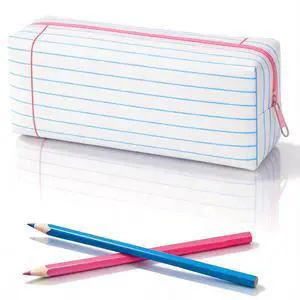 Striped Pencil Case 7.87 x 3.15 Inch Line Drawing Pencil Bag Preppy Lined Notebook Pen Pouch Station Striped Pencil Case 7.87 x 3.15 Inch Line Drawing Pencil Bag Preppy Lined Notebook Pen Pouch Station