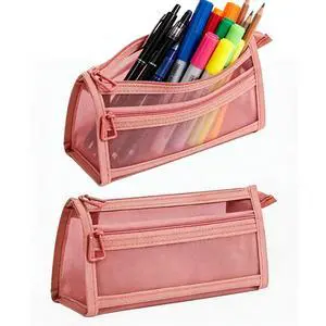 Mesh Pencil Case Storage Bag Pouch Holder Box Organizer Green for Adult | Mesh Pencil Storage Mesh Pencil Case Storage Bag Pouch Holder Box Organizer Green for Adult | Mesh Pencil Storage