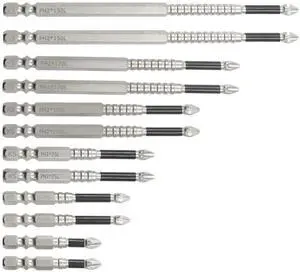2 Set Screwdriver Drill Bit Set | Anti Slip Electric Screwdriver, Alloy Steel, For Impact Driver and 2 Set Screwdriver Drill Bit Set | Anti Slip Electric Screwdriver, Alloy Steel, For Impact Driver and