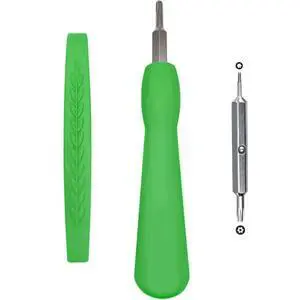 Screwdriver with Pry Tool - T6 T15 Double-Ended Torx Security Screwdriver for Video Doorbell Battery Screwdriver with Pry Tool - T6 T15 Double-Ended Torx Security Screwdriver for Video Doorbell Battery