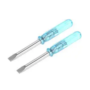 Mini Slotted Screwdriver, 3.0mm Flat Head 45mm Length for Small Appliances Repair, 2 Pcs Mini Slotted Screwdriver, 3.0mm Flat Head 45mm Length for Small Appliances Repair, 2 Pcs