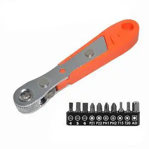 Ratchet Screwdriver, 10 In 1 Multi-function Chromium Vanadium Alloy Steel 2 Directions Screw Driver Ratchet Screwdriver, 10 In 1 Multi-function Chromium Vanadium Alloy Steel 2 Directions Screw Driver
