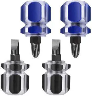 4Pcs Short Screwdriver Stubby Screwdriver Set Black and Blue | Small Stubby Phillips Screwdrivers Se 4Pcs Short Screwdriver Stubby Screwdriver Set Black and Blue | Small Stubby Phillips Screwdrivers Se
