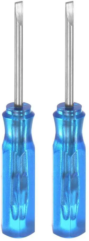 2Pcs SL1.5 Mini Slotted Screwdriver 1.5mm Magnetic Flat Head 45mm Length for Small Appliances Repair 2Pcs SL1.5 Mini Slotted Screwdriver 1.5mm Magnetic Flat Head 45mm Length for Small Appliances Repair