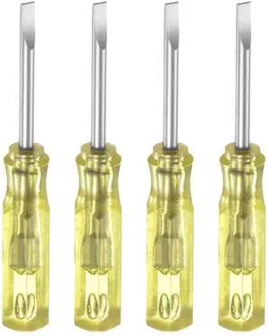 4Pcs SL2.0 Mini Slotted Screwdriver 2mm Magnetic Flat Head 45mm Length for Small Appliances Repairs, 4Pcs SL2.0 Mini Slotted Screwdriver 2mm Magnetic Flat Head 45mm Length for Small Appliances Repairs,