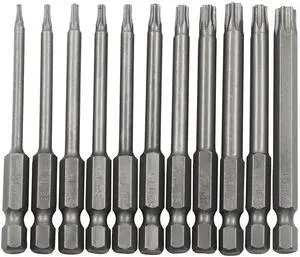 11 Piece Alloy Steel Magnetic Screwdriver, 3 Inch T6-T40 | Star Driver Bit Set, Tamper Proof Torx Bi 11 Piece Alloy Steel Magnetic Screwdriver, 3 Inch T6-T40 | Star Driver Bit Set, Tamper Proof Torx Bi