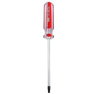 T20 Security Torx Screwdriver Magnetic 7in Cr-V Red Handle | Magnetic Tip Holds Screws Firm, 4in Wor T20 Security Torx Screwdriver Magnetic 7in Cr-V Red Handle | Magnetic Tip Holds Screws Firm, 4in Wor