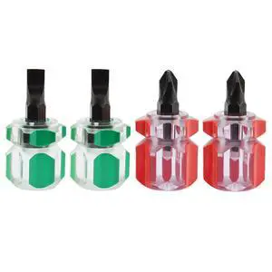 4 PCS Dedicated Screwdriver Set | with Flat Head and Phillips Head, Mini Stubby Tools Short Screwdri 4 PCS Dedicated Screwdriver Set | with Flat Head and Phillips Head, Mini Stubby Tools Short Screwdri
