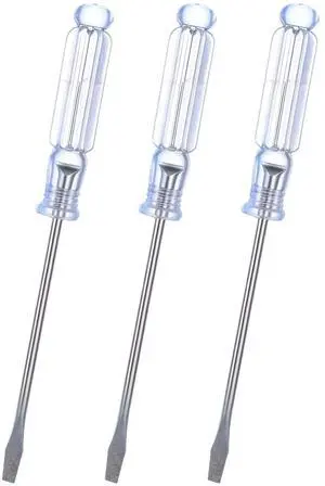 3 Pcs Mini Flat Head Screwdriver, 3.0mm Small Slotted Precision Screwdriver | 5 Inch Small Laptop Sc 3 Pcs Mini Flat Head Screwdriver, 3.0mm Small Slotted Precision Screwdriver | 5 Inch Small Laptop Sc
