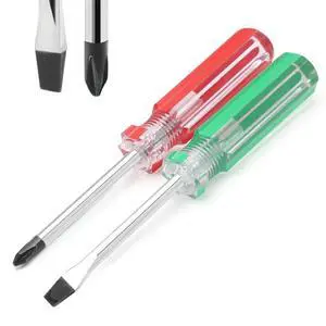 Magnetic Screwdriver Set 2 PCS, 3 Inch Steel Shaft 5mm Phillips | 5 x 75mm Phillips, Flat Head Tips Magnetic Screwdriver Set 2 PCS, 3 Inch Steel Shaft 5mm Phillips | 5 x 75mm Phillips, Flat Head Tips