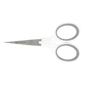 4" Embroidery Scissors with Curved Titanium-Bonded Blades for Flush Trimming, Crafting, Sewing & Mor 4" Embroidery Scissors with Curved Titanium-Bonded Blades for Flush Trimming, Crafting, Sewing & Mor