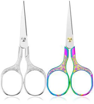 2 Pcs Crochet Scissors, Small Fabric Scissors for Crocheting | Sharp Embroidery Scissor for Precise 2 Pcs Crochet Scissors, Small Fabric Scissors for Crocheting | Sharp Embroidery Scissor for Precise
