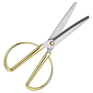 6.5" Gold Scissors, Stainless Steel Vintage Craft Tailor Scissors Multipurpose Small Sharp Fabric Sc 6.5" Gold Scissors, Stainless Steel Vintage Craft Tailor Scissors Multipurpose Small Sharp Fabric Sc
