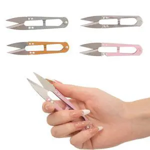 4 Pack 4.1-Inch High Carbon Steel Mini Sewing Scissors - Precision Craft Snips for Trimming Leaves, 4 Pack 4.1-Inch High Carbon Steel Mini Sewing Scissors - Precision Craft Snips for Trimming Leaves,