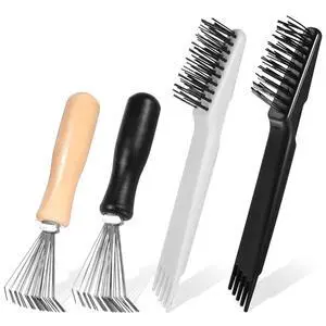 4 Pcs Hair Brush Cleaning Tool Mini Comb Cleaner Rake Hair Remover Tools | 2-in-1 Comb Cleaner Brush 4 Pcs Hair Brush Cleaning Tool Mini Comb Cleaner Rake Hair Remover Tools | 2-in-1 Comb Cleaner Brush