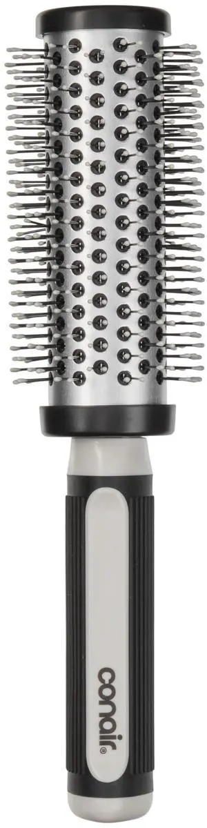 Grip & Style Round Brush, Nylon Bristle Hair Brush for Blowout Styling, For Medium to Long Lengths, Grip & Style Round Brush, Nylon Bristle Hair Brush for Blowout Styling, For Medium to Long Lengths,