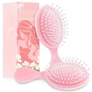 Mini Wet Hair Brush 2 Pack, Stocking Stuffers for Teen Girls Women, Small Gifts for Teen Girls, Smal Mini Wet Hair Brush 2 Pack, Stocking Stuffers for Teen Girls Women, Small Gifts for Teen Girls, Smal