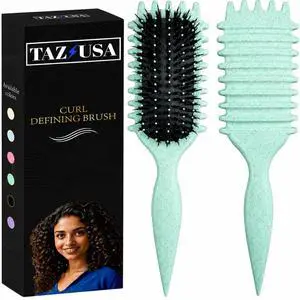Defining Brush, Curly Hair Brush for Styling, Shaping, Detangling & Defining Curls for Women and Men Defining Brush, Curly Hair Brush for Styling, Shaping, Detangling & Defining Curls for Women and Men