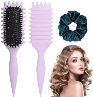Hair Brush, Vented Curl Defining Brush Anti Frizz Detangler Comb for Wet Dry Hair, Effortlessly Shap Hair Brush, Vented Curl Defining Brush Anti Frizz Detangler Comb for Wet Dry Hair, Effortlessly Shap