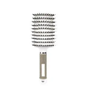 Bristle Hair Brush for Women Scalp Massage Comb, Wet & Curly Hair Detangler, Salon Styling Tool wi Bristle Hair Brush for Women Scalp Massage Comb, Wet & Curly Hair Detangler, Salon Styling Tool wi