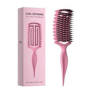 Curl Defining Brush,Curly Hair Brush for Shaping and Separating Hair | for Adding Volume, Vented Des Curl Defining Brush,Curly Hair Brush for Shaping and Separating Hair | for Adding Volume, Vented Des