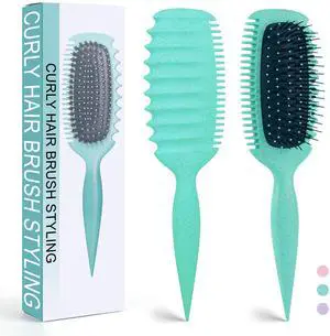 Hair Brush for Detangling, Shaping & Defining Curls, Waves & Coils | All Hair Types, Light Wet/Dry H Hair Brush for Detangling, Shaping & Defining Curls, Waves & Coils | All Hair Types, Light Wet/Dry H
