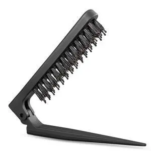 Brush for Fine Hair, Boar Bristle Styling Brush with Rat Tail Pick | Slick Back Brushes for Volume, Brush for Fine Hair, Boar Bristle Styling Brush with Rat Tail Pick | Slick Back Brushes for Volume,