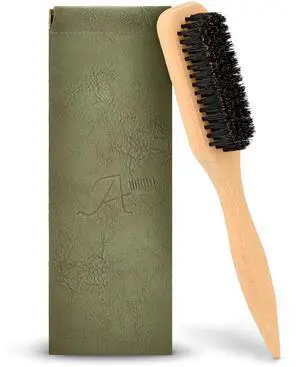 Bristle Slick Back Hair Brush for Men Women Kids Ideal for Sleek Ponytails, Buns, Smoothing Baby H Bristle Slick Back Hair Brush for Men Women Kids Ideal for Sleek Ponytails, Buns, Smoothing Baby H