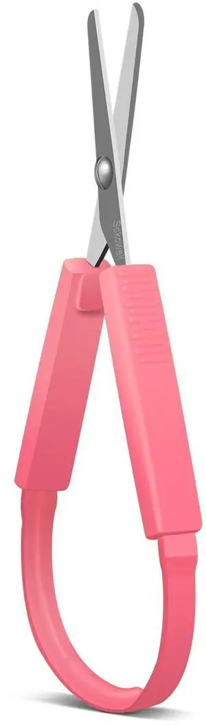 5 Inch Mini Loop Scissors, Adaptive Design, Easy-Open Squeeze Handles (Pink (1Pcs)) 5 Inch Mini Loop Scissors, Adaptive Design, Easy-Open Squeeze Handles (Pink (1Pcs))