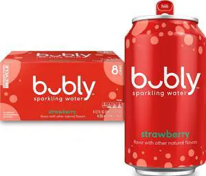 Sparkling Water, Strawberry, 12 Fl Oz Cans (8 Pack) | Zero Sugar, Zero Calories, Seltzer Water Sparkling Water, Strawberry, 12 Fl Oz Cans (8 Pack) | Zero Sugar, Zero Calories, Seltzer Water