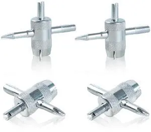 4 Pcs 4-Way Valve Core Removal Tool Stainless Steel Tire Valve Stem Tools 4-in-1 Valve Stem Removal Tool Valve Stem Puller for Bicycle Motorcycle Car 4 Pcs 4-Way Valve Core Removal Tool Stainless Steel Tire Valve Stem Tools 4-in-1 Valve Stem Removal Tool Valve Stem Puller for Bicycle Motorcycle Car