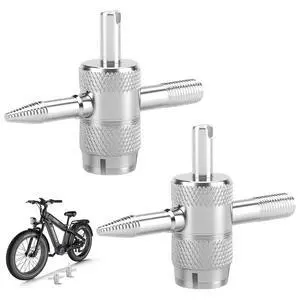 2PCS 4-Way Valve Core Tool,Tire Valve Stem Tool,4-in-1 Universal Valve Wrench,Multifunctional 4 Way Valve Stem Installer Tire Repair Tool for Car Bicycle Bike Motorcycle 2PCS 4-Way Valve Core Tool,Tire Valve Stem Tool,4-in-1 Universal Valve Wrench,Multifunctional 4 Way Valve Stem Installer Tire Repair Tool for Car Bicycle Bike Motorcycle