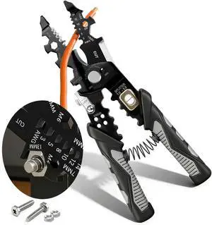 2026 Upgraded Wire Stripper Tool, 25-in-1 Multifunctional Cutting Crimping & Nut Bolt Wrench, 16 AWG to 3 AWG Wires, Versatile Wire Strippers Electrical for Industrial & Home Use 2026 Upgraded Wire Stripper Tool, 25-in-1 Multifunctional Cutting Crimping & Nut Bolt Wrench, 16 AWG to 3 AWG Wires, Versatile Wire Strippers Electrical for Industrial & Home Use
