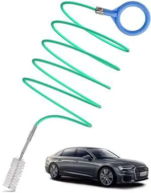 Auto Sunroof Drain Cleaning Tool | 120 Inch Flexible Pipe Brush, PVC Hose, Nylon Bristles, Car Sunroof, Windshield Wiper Drain Hole Auto Sunroof Drain Cleaning Tool | 120 Inch Flexible Pipe Brush, PVC Hose, Nylon Bristles, Car Sunroof, Windshield Wiper Drain Hole