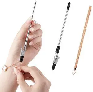 2 Pcs Bracelet Helper Tool Easy to Put on Yourself | Portable Fastener Helpers Tool for Jewelry Clasps, Necklace, Zippers, Crafts 2 Pcs Bracelet Helper Tool Easy to Put on Yourself | Portable Fastener Helpers Tool for Jewelry Clasps, Necklace, Zippers, Crafts