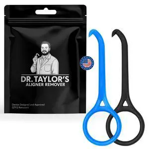 Dr. Taylors Removal Tool - The only Dentist Designed and Approved. Aligners and Dentures. Safe and Easy to Use with Anti-Slip Grip. 2 Pack Dr. Taylors Removal Tool - The only Dentist Designed and Approved. Aligners and Dentures. Safe and Easy to Use with Anti-Slip Grip. 2 Pack