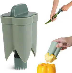 Corer Tool Seed Remover and Pepper Seed Core Remover Vegetable Core Remover and Corer Tool Kitchen for Jalapenos, Bell Peppers Corer Tool Seed Remover and Pepper Seed Core Remover Vegetable Core Remover and Corer Tool Kitchen for Jalapenos, Bell Peppers