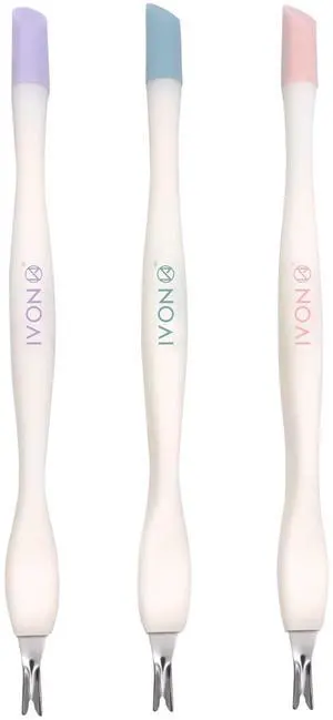 Cuticle Trimmer with Pusher, 3pcs Rubber Tip Cuticle Tool for Nail Art Cuticle Trimmer with Pusher, 3pcs Rubber Tip Cuticle Tool for Nail Art